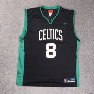 Vintage Reebok Boston Celtics Antoine Walker #8 XL Black Sleeveless Jersey